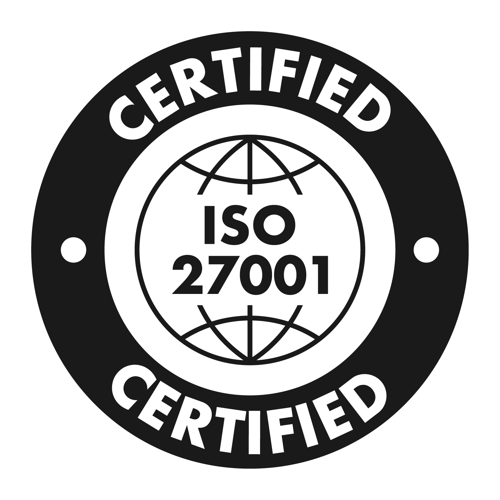 ISO 27001 Certified Badge
