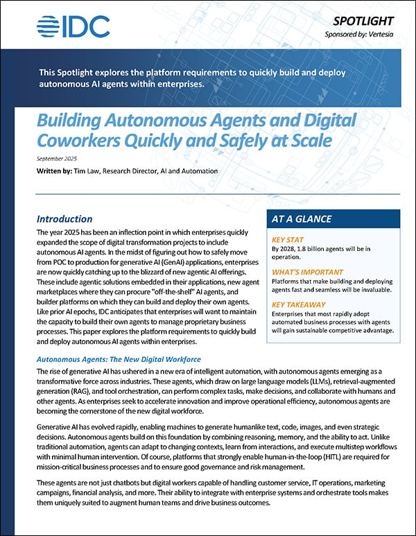 IDC Technology Spotlight on Vertesia