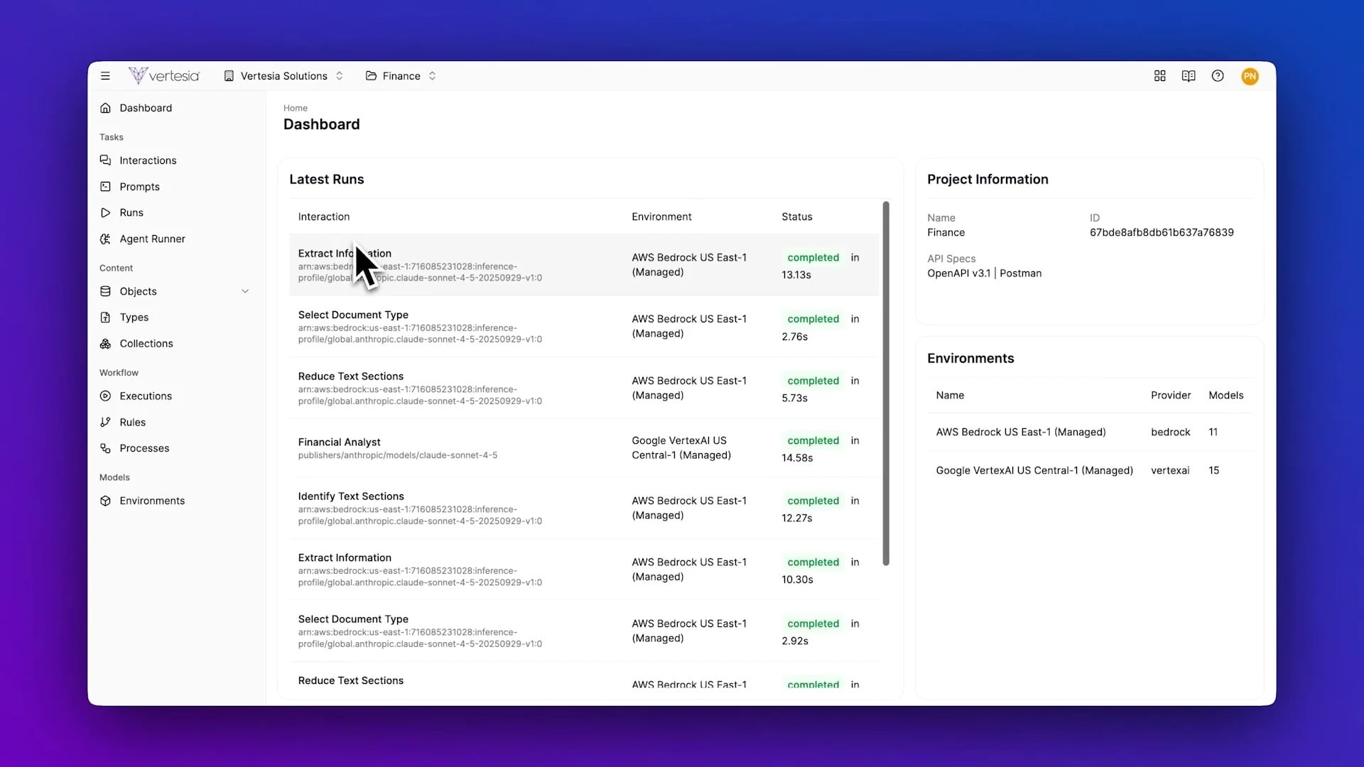 Vertesia platform demo